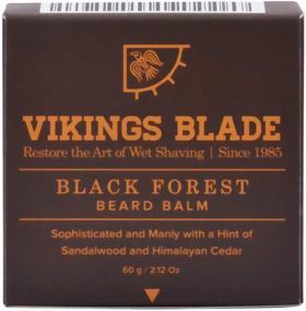 img 1 attached to VIKINGS BLADE Beard Balm - Black Forest, Sandalwood + Himalayan Cedar