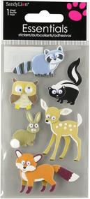 img 1 attached to 🦊 Large Sandylion Woodland Animals Sticker Set - Essential Decor for Crafts and Scrapbooking