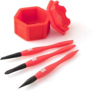🔥 sili glue pod set with sealable lid & 3 sili micro glue brushes – multipurpose holder for crafts, arts, models, and woodworking – fine tip, chiseled tip, and flat tapered tip brushes logo