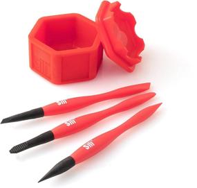 img 4 attached to 🔥 Sili Glue Pod Set with Sealable Lid & 3 Sili Micro Glue Brushes – Multipurpose Holder for Crafts, Arts, Models, and Woodworking – Fine Tip, Chiseled Tip, and Flat Tapered Tip Brushes