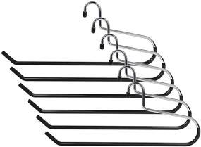 img 2 attached to 🧺 Efficient Closet Organization: Set of 6 Heavy Duty Blanket Hangers for Quilts, Comforters, Bedding, and More