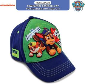 img 1 attached to 🧢 Nickelodeon Paw Patrol Boys Baseball Cap: Character 3D Pop or Ears Design (Ages 2-4)