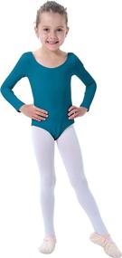 img 3 attached to 🩰 Premium Long Sleeve Cotton Dance Leotards for Girls: Perfect for Ballet, Gymnastics, and More!