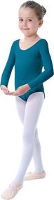 img 2 attached to 🩰 Premium Long Sleeve Cotton Dance Leotards for Girls: Perfect for Ballet, Gymnastics, and More!