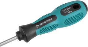 img 1 attached to 🪚 uxcell #1 Phillips Screwdriver with 10-Inch Round Shaft and Non-Slip Comfort Grip Handle