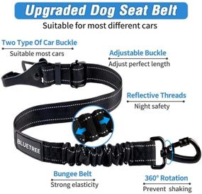 img 3 attached to 🐶 BLUETREE Dog Seat Belt 3-in-1: Adjustable Pet Safety Seat Belts for Dogs, Cats, and Pets - Pack of 2