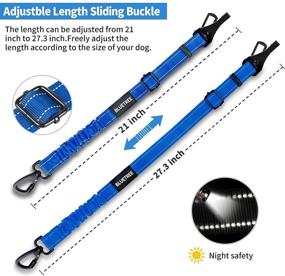 img 1 attached to 🐶 BLUETREE Dog Seat Belt 3-in-1: Adjustable Pet Safety Seat Belts for Dogs, Cats, and Pets - Pack of 2