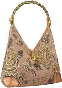 img 3 attached to 👜 Stylish Vintage Embroidered Handbag: Women's Shoulder Bag with Wallet in Shoulder Bags Collection