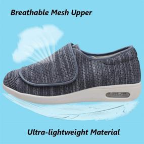 img 2 attached to LESVAGO Sneakers Adjustable Closures Diabetic Women's Shoes for Athletic