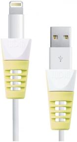 img 4 attached to TUDIA Klip Snap On Charging Cable Saver Protector Compatible With Apple 30-Pin Charging Cables For IPod/IPhone/IPad/Apple Watch (Yellow)