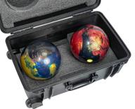 🎳 durable waterproof bowling ball cases with wheels and extension handle by case club логотип