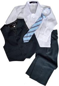 img 1 attached to 👔 Gino Giovanni Pinstripe Dresswear: Quality Boys' Clothing for Suits & Sport Coats