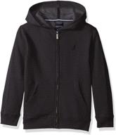 nautica little fleece hoodie heather boys' clothing logo