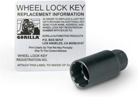 img 1 attached to 🦍 Gorilla Automotive 91773 Acorn Bulge Chrome Lug Nut and Lock System - 7/16" Thread Size