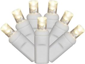 img 1 attached to Vickerman Warm White LED Icicle Light Set with 70 Wide Angle Lights