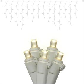 img 2 attached to Vickerman Warm White LED Icicle Light Set with 70 Wide Angle Lights