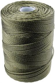 img 1 attached to C-LON Bead Cord, Green Olive - 0.5mm, 92 📿 Yard Spool: Strong and Versatile Beading Thread for Jewelry Making