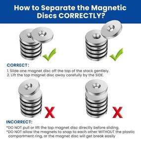 img 2 attached to Double Sided Neodymium Magnetic Countersunk Set by DRILLPRO