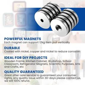 img 1 attached to Double Sided Neodymium Magnetic Countersunk Set by DRILLPRO