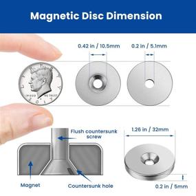 img 3 attached to Double Sided Neodymium Magnetic Countersunk Set by DRILLPRO