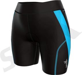 img 3 attached to Enhance Your Performance with Sparx Performance Women Triathlon Shorts - Premium 7” Tri Shorts for Women!