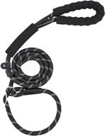 🐾 yelon dog leash: slip lead with padded double handle for effective training - reflective climbing rope leash 5.2ft, 4 sizes logo