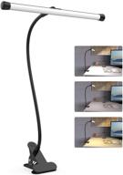 youkoyi clamp led desk lamp, flexible gooseneck arm drafting table light, 10 brightness levels, 3 color modes, usb powered, 5w for headboard, workbench, studio, bedside reading - black логотип