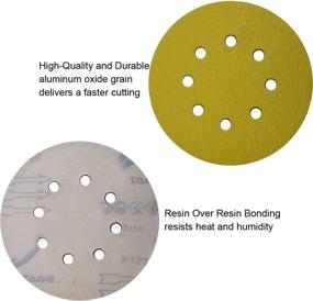 img 3 attached to 🔸 Sackorange Pack of 100 5-Inch 8-Hole 120 Grits Dustless Hook-and-Loop Sanding Disc Sander Round Sandpaper for Woodworking or Automotive (120 Grits)