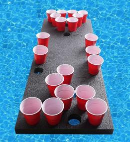 img 3 attached to Floating Beer Pong Set - Case Club's High-Density Foam for Exceptional Durability