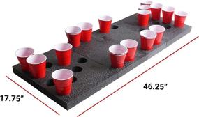 img 2 attached to Floating Beer Pong Set - Case Club's High-Density Foam for Exceptional Durability