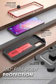 img 1 attached to 🦄 SupCase Unicorn Beetle Pro Series for Samsung Galaxy S20 FE (2020) Case - Full-Body Dual Layer Rugged Holster with Kickstand & Built-in Screen Protector (Metallic Red)