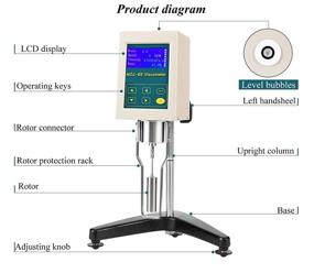 img 1 attached to Вискозиметр 1 2000 Цифровой вязкость 100 240V