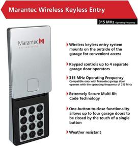 img 3 attached to 🔒 Convenient and Secure Marantec Wireless Keyless Entry System for Garage