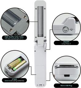 img 1 attached to 🚀 Волшебная палочка для дезинфекции TAISHAN с УФ-лампой: мощный портативный стерилизатор для дома, путешествий и работы, быстро уничтожающий 99% всех микробов, вирусов и бактерий.