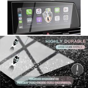 img 1 attached to CDEFG Screen Protector For 2021 Elantra Car Navigation Display Touch Screen Foils For 2021 Elantra Tempered Glass Protective Film (10