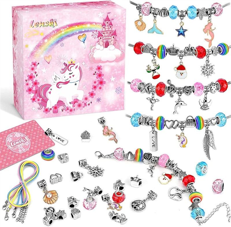 EFOSHM Girls Jewelry Making Kit, DIY Arts and Crafts Gifts, Necklace  Pendant & Bracelet Crafting Set with 20 Necklaces, 4 Bracelets, Jewelry  Gift Set