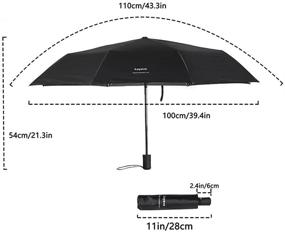 img 3 attached to ☂️ Ultimate Protection: Leyeve Windproof Umbrella with Anti-UV Shield