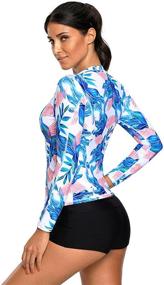 img 2 attached to Foryingni Womens Printed Swimsuit Athletic Women's Clothing