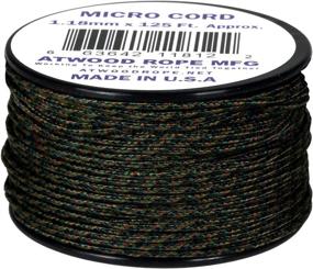 img 1 attached to 🌲 Woodland Camo MC04 1.18mm x 125' Micro Cord: Premium Paracord, Made in USA