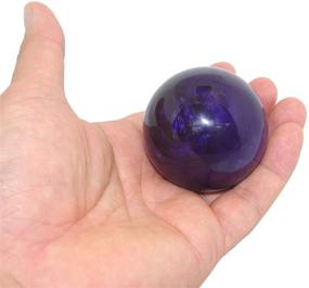 img 1 attached to 🌌 Purple Nebula Cloud Round Shift Knob - Universal Fit for Honda, Toyota, Mazda, Nissan, Acura - Manual & Automatic - 5-Speed & 6-Speed