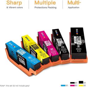 img 3 attached to 🖨️ E-Z Ink (TM) Remanufactured Ink Cartridge Replacement for Epson 273XL 273 T273XL - XP-520 XP-600 XP-610 XP-620 XP-800 XP-810 XP-820 (5 Pack, 1 Black 1 Cyan 1 Magenta 1 Yellow 1 Photo Black) - High Quality, Affordable Printer Ink