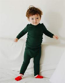 img 3 attached to VAENAIT BABY Kids' Soft and Comfy Modal Tencel Sleepwear Set for Boys and Girls - 12M-12Y, Shirring Solid Pajamas