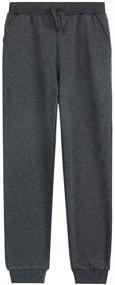 img 4 attached to 👖 Comfy UNACOO Fleece Sweatpants: Versatile Boys' Clothing for Casual & Active Wear
