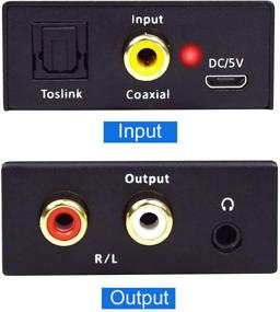 img 3 attached to Аудио-адаптер DAC Musou 192 кГц: Подключение PS3, Xbox, PS4 к аналоговым разъемам RCA стерео - вход Toslink Coaxial SPDIF, разъем 3,5 мм - Идеально для домашних кинотеатров.