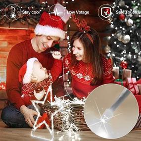 img 1 attached to 🎄 344 LED Star Lights for Outdoor Christmas Decorations - Easy to Install & Waterproof Xmas Tree Lights with 8 Modes for Home, Wedding, Thanksgiving Party, Holiday Wall, Garden