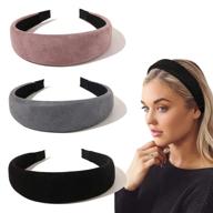 🎀 ivyu headbands for women - fashionable hair accessories in black, pink, and gray - non-slip diademas para mujer de moda hairbands for girls - perfect gift for women logo