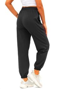 img 1 attached to 👖 High Waisted Women's Cotton Sweatpants with Pockets - Athletic Fit Joggers for Lounge and Jogging