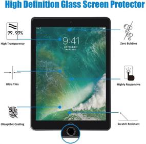 img 3 attached to 📱 iPad Air 9.7 inch Screen Protector - Jusney Tempered-Glass Film for iPad Air 1, 2, 6th/5th Gen, 2017/2018 & iPad Pro 9.7-Inch (2 Packs)