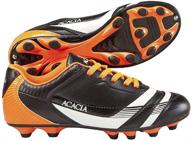 experience lightning speed with acacia youth thunder soccer shoes in black/orange logo