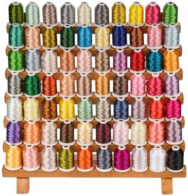 img 4 attached to 🧵 70 Colors Simthread Embroidery Machine Thread - Polyester, 550 Yards for Embroidery Sewing Machines by Madeira